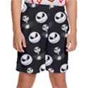 Jack Print, White, Before, Plain, Black, Simple, Christmas Kids  Basketball Shorts View1