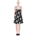 Jack Print, White, Before, Plain, Black, Simple, Christmas Spaghetti Strap Velvet Dress View2