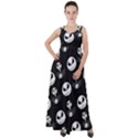 Jack Print, White, Before, Plain, Black, Simple, Christmas Empire Waist Velour Maxi Dress View1