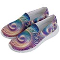 Abstract Fractal Art Swirl Pattern Women s Lightweight Slip Ons View2