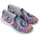 Abstract Fractal Art Swirl Pattern Women s Lightweight Slip Ons View3