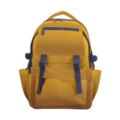 Amber Orange To Chocolate Brown Linear Gradient Carry-on Double Buckle Travel Backpack