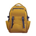 Amber Orange To Chocolate Brown Linear Gradient Carry-on Double Buckle Travel Backpack View1