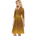 Amber Orange To Chocolate Brown Bilinear Gradient Classy Knee Length Dress View3