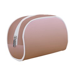 Pink Lace To Chocolate Brown Linear Gradient Make Up Case (small)