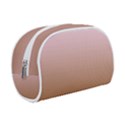 Pink Lace To Chocolate Brown Linear Gradient Make Up Case (Small) View1