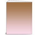 Chocolate Brown To Pink Lace Linear Gradient 7  x 9  Hardcover Notebook View2