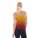 Amber Orange To Burgundy Red Linear Gradient Spaghetti Strap Top View2