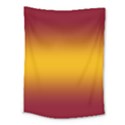 Burgundy Red To Amber Orange Bilinear Gradient Medium Tapestry View1
