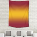 Burgundy Red To Amber Orange Bilinear Gradient Medium Tapestry View2