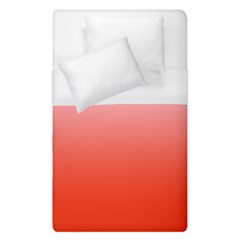 Pink Lace To Scarlet Red Linear Gradient Duvet Cover (single Size)
