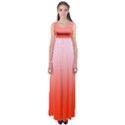 Pink Lace To Scarlet Red Linear Gradient Empire Waist Maxi Dress View1
