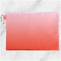 Pink Lace To Scarlet Red Linear Gradient Canvas Cosmetic Bag (XXL) View1