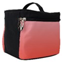 Pink Lace To Scarlet Red Linear Gradient Make Up Travel Bag (Small) View1