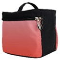 Pink Lace To Scarlet Red Linear Gradient Make Up Travel Bag (Small) View2