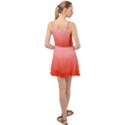 Pink Lace To Scarlet Red Linear Gradient Summer Time Chiffon Dress View2