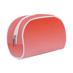 Scarlet Red To Pink Lace Linear Gradient Make Up Case (small)
