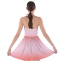 Scarlet Red To Pink Lace Bilinear Gradient Strapless Bra Top Dress View2