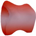 Scarlet Red To Pink Lace Bilinear Gradient Velour Head Support Cushion View3