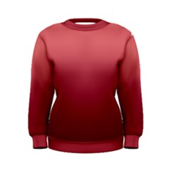 Coral Pink To Burgundy Red Linear Gradient Women s Sweatshirt
