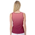 Coral Pink To Burgundy Red Linear Gradient Women s Basketball Tank Top View2