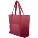 Coral Pink To Burgundy Red Linear Gradient Zip Up Canvas Bag View1