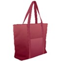 Coral Pink To Burgundy Red Linear Gradient Zip Up Canvas Bag View2