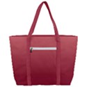 Coral Pink To Burgundy Red Linear Gradient Zip Up Canvas Bag View3