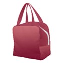 Coral Pink To Burgundy Red Linear Gradient Boxy Hand Bag View2