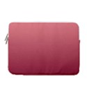 Coral Pink To Burgundy Red Linear Gradient 13  Vertical Laptop Sleeve Case With Pocket View1
