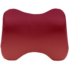 Burgundy Red To Coral Pink Linear Gradient Head Support Cushion