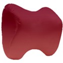 Burgundy Red To Coral Pink Linear Gradient Head Support Cushion View3