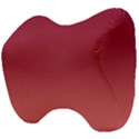 Burgundy Red To Coral Pink Linear Gradient Head Support Cushion View4