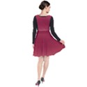 Coral Pink To Burgundy Red Bilinear Gradient Plunge Pinafore Dress View2