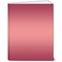 Burgundy Red To Coral Pink Bilinear Gradient 7  x 9  Hardcover Notebook View1