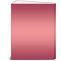 Burgundy Red To Coral Pink Bilinear Gradient 7  x 9  Hardcover Notebook View2