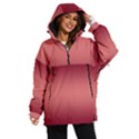 Burgundy Red To Coral Pink Bilinear Gradient Women s Ski and Snowboard Waterproof Breathable Jacket View1