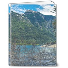 Beach At Los Alerces National Park, Chubut Province, Argentina 6  X 8  Hardcover Notebook