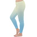 Cream Yellow To Baby Blue Linear Gradient Classic Winter Leggings View2