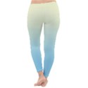 Cream Yellow To Baby Blue Linear Gradient Classic Winter Leggings View4
