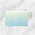 Cream Yellow To Baby Blue Linear Gradient Canvas Cosmetic Bag (Small) View2