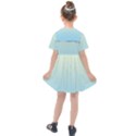 Cream Yellow To Baby Blue Linear Gradient Kids  Sailor Dress View2