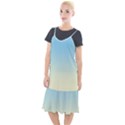 Baby Blue To Cream Yellow Linear Gradient Camis Fishtail Dress View1