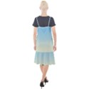 Baby Blue To Cream Yellow Linear Gradient Camis Fishtail Dress View2
