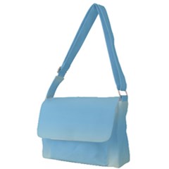 Cream Yellow To Baby Blue Bilinear Gradient Full Print Messenger Bag (s)