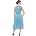Cream Yellow To Baby Blue Bilinear Gradient Round Neck Boho Dress View2