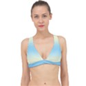 Cream Yellow To Baby Blue Bilinear Gradient Classic Banded Bikini Top View1