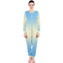 Baby Blue To Cream Yellow Bilinear Gradient OnePiece Jumpsuit (Ladies) View1