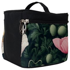 Poppy Flower Plant Petals Bloom Make Up Travel Bag (big)