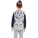 Seamless Tiling Pattern Hand Drawn Black White Kids  Hooded Puffer Vest View2